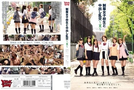 ZUKO-058 [Uncensored Leaked] Creampie Orgy with Schoolgirls in Uniform - Summer