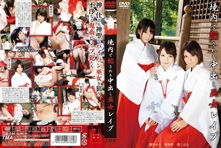 T28-344 Shrine maiden raped and impregnated on the temple grounds