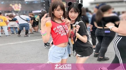 200GANA-2167 JD duo picked up at Japan's largest EDM festival! - If you bring them to the hotel under the guise of exchange between event circles and let them drink alcohol and make them funyafunya, a secret 4P festival will be held