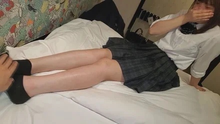 FC2-PPV-1553280 [Appearance] Prefectural volleyball club 172 cm ③ Long leg footjob POV